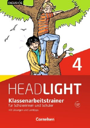 English G Headlight - Allgemeine Ausgabe - Band 4: 8. Schuljahr, Klassenarbeitstrainer mit Lösungen