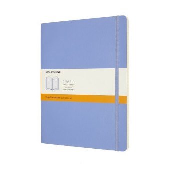 Moleskine Notizbuch Extra Large Liniert, Hortensien Blau