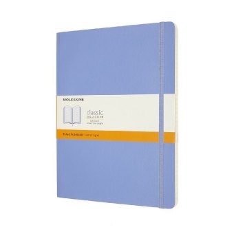 Moleskine Notizbuch Extra Large Liniert, Hortensien Blau