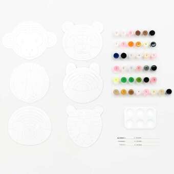 Malen Nach Zahlen Set of 6 friends, 6 Motive, FSC 100%