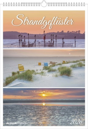 Alpha Edition - Strandgeflüster - Momente am Meer 2026 - A3 Bildkalender 29,7×42 cm, Naturkalender m