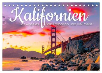 Kalifornien - Los Angeles, San Francisco und viel mehr. (Tischkalender 2024 DIN A5 quer), CALVENDO M