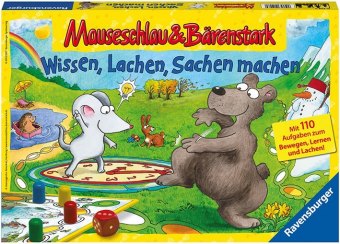 Ravensburger 21298 - Wissen, Lachen, Sachen machen - Mauseschlau & Bärenstark für Kinder, Kinderspie