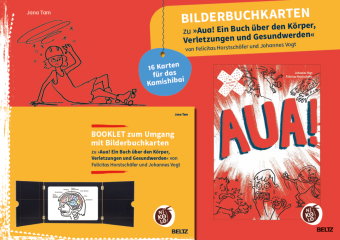 Bilderbuchkarten »Aua! Ein Buch über den Körper, Verletzungen und Gesundwerden« von Felicitas Horsts