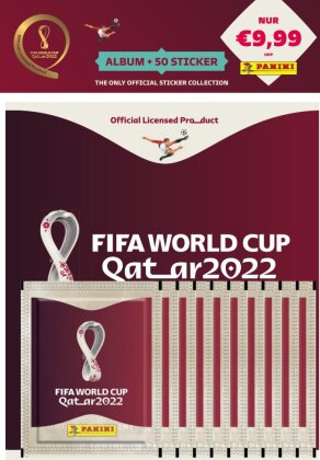 Offiziell lizenzierte Stickerkollektion FIFA World Cup Qatar 2022 - Panini: Starter-Set Standard-Alb