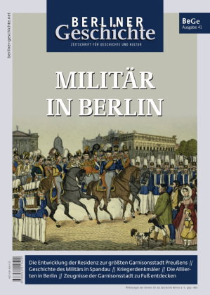 Berliner Geschichte - Zeitschrift für Geschichte und Kultur
