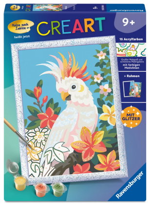 CreArt, Malen nach Zahlen Kinder - Kakadu