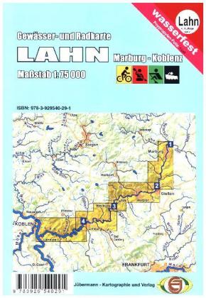 Gewässer- und Radkarte Lahn