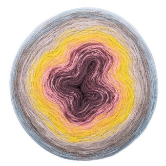 Wolle Dégradé Dreieckstuch Super6 Pastell