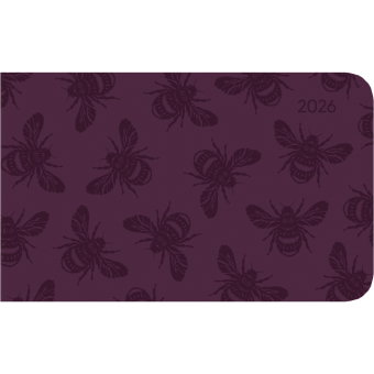 Alpha Edition - Ladytimer TO GO Deluxe Purple 2026 - Taschenkalender 15×9 cm - Weekly - hochwertiger