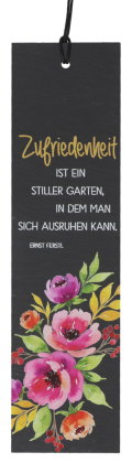 Schiefertafel - Zufriedenheit
