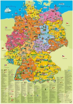 Deutschland politisch, Planokarte