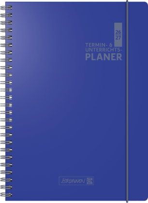 Termin- & Unterrichtsplaner 2026/2027 A4, Kunststoff, blau