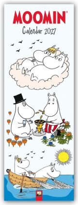 Moomin - Mumin Kalender - Slimline-Kalender 2027 - Original Flame Tree Publishing-Kalender Slimeline