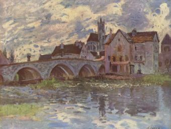 Alfred Sisley - Brücke von Moret-sur-Loing - 1.000 Teile (Puzzle)