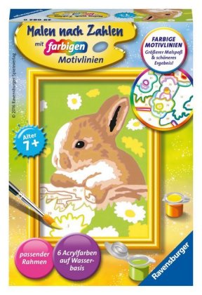 CreArt, Malen nach Zahlen Kinder - Häschen Flecki