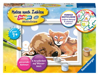 CreArt, Malen nach Zahlen Kinder - Tierliebe