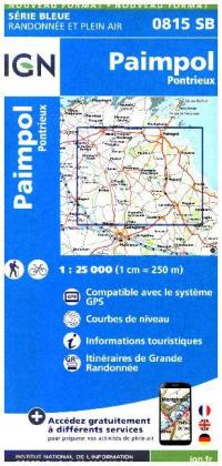 IGN Karte, Serie Bleue Paimpol Pontrieux