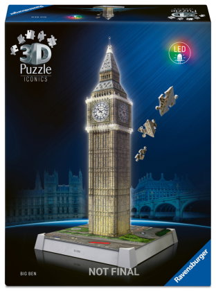 3D Puzzle Iconics: Big Ben - mit Licht