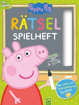Peppa Pig Rätsel-Spielheft. Rätselbuch mit Stift und abwischbaren Seiten
