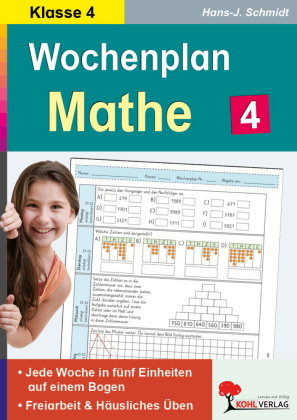 Wochenplan Mathe, 4. Schuljahr