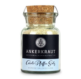 Ankerkraut Aioli-Pfeffer Salz, Korkenglas