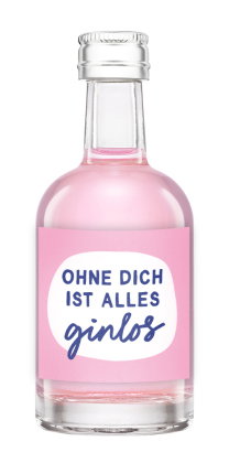 Gin 50ml Ohne dich ist alles ginlos