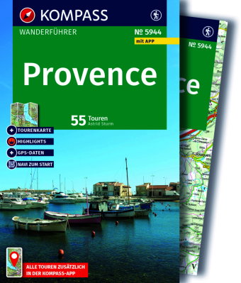 KOMPASS Wanderführer Provence, 55 Touren mit Extra-Tourenkarte