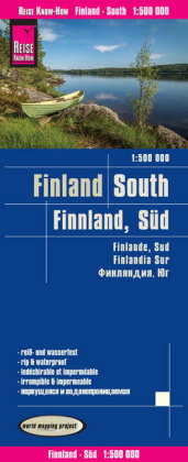 Reise Know-How Landkarte Finnland, Süd (1:500.000). Finland,South / Finlande, Sur / Findlandia, Sur