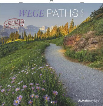 Alpha Edition - Wege Kalender 2026 - Broschürenkalender 30x30 cm - Bildkalender mit Platz für Notize
