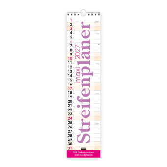 TRÖTSCH - Streifenkalender Maxi Violett 2027