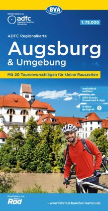 BVA ADFC Regionalkarte Augsburg und Umgebung 1:75.000