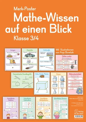 Mathe-Wissen auf einen Blick, Klasse 3/4 (Poster)