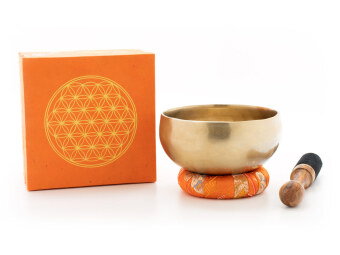 Klangschalen-Set in Box "Blume des Lebens"
