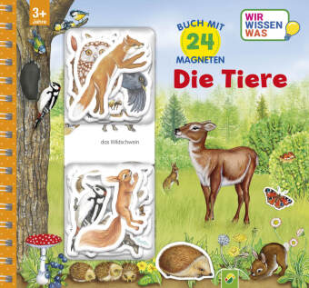 Magnetbuch Die Tiere - mit 24 Magneten