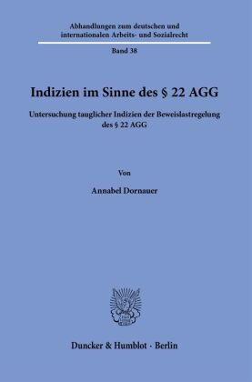 Indizien im Sinne des § 22 AGG