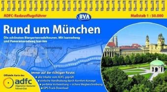 ADFC-Radausflugsführer Rund um München 1:50.000 praktische Spiralbindung, reiß- und wetterfest, GPS-