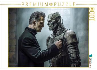 CALVENDO Puzzle Frankensteins Monster von Mary Shelly | 1000 Teile Lege-Größe 64x48cm Foto-Puzzle fü