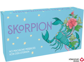 Sternzeichen Skorpion - 40 Karten in Magnetschachtel mit Metallicfolie - Magische Messages von den S