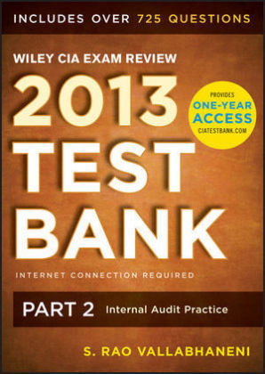 Wiley CIA Exam Review 2013 Online Test Bank 1-Year Access, CD-ROM