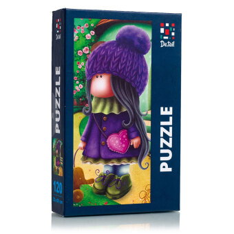 Puzzle Süße Puppe mit Elefant DT100-04