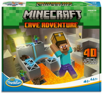 ThinkFun Minecraft Cave Adventure - Das spannende Logikspiel aus der Welt von Minecraft - ab 8 Jahre