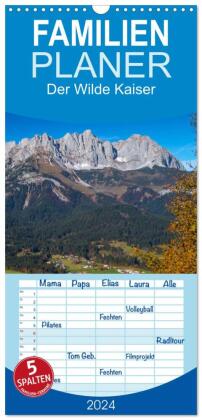 Familienplaner 2024 - Der Wilde Kaiser, das Kletterparadies bei Kitzbühel mit 5 Spalten (Wandkalende