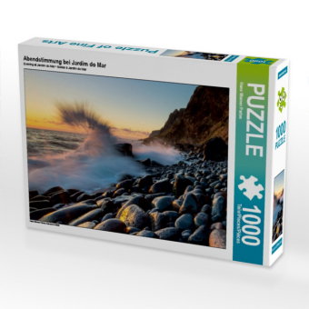 CALVENDO Puzzle Abendstimmung bei Jardim do Mar | 1000 Teile Lege-Größe 64 × 48 cm Foto-Puzzle für g