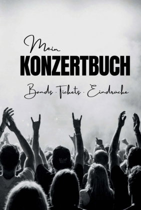 Mein Konzertbuch - Bands, Ticket, Eindrücke | Konzerttagebuch A5 | Platz für 48 Konzerte | Konzertüb
