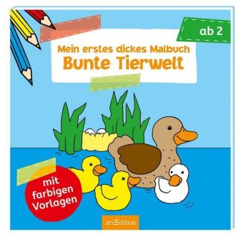 Mein erstes dickes Malbuch ab 2 - Bunte Tierwelt