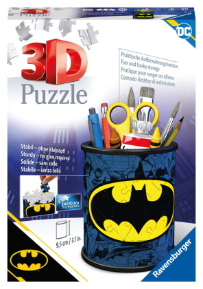 Ravensburger 3D Puzzle 11275 - Utensilo Batman - 54 Teile - Stiftehalter für Batman Fans ab 6 Jahren