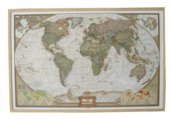 National Geographic Weltkarte als Poster