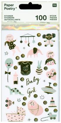 Sticker, Baby, Mädchen