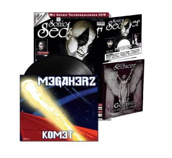 Sonic Seducer 02/2018 + Titelstory Megaherz, m. ltd. Megaherz 7-'Vinylsingle (Schallplatte) + Audio-